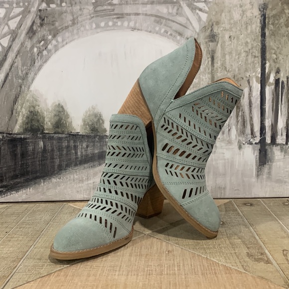 Frye Allister Leather Bootie Pale Jade 7 - Picture 3 of 16